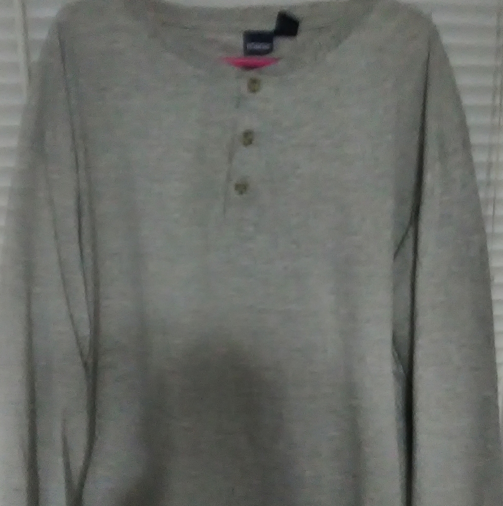 Big men's long sleeve polo shirt